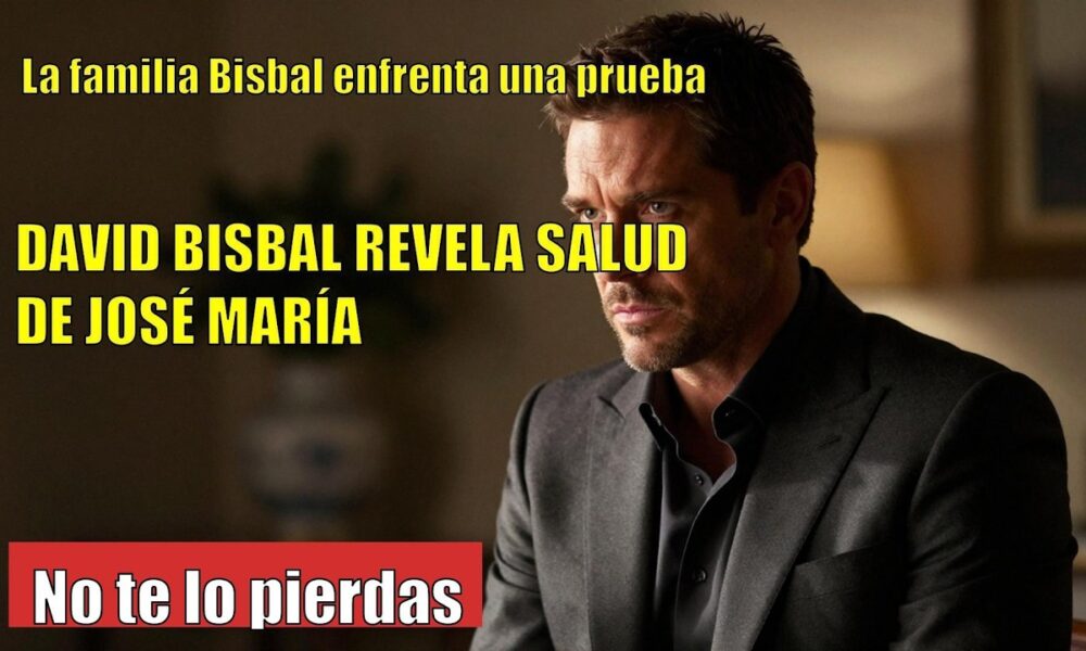 DAVID BISBAL REVELA la situación de su hermano José María