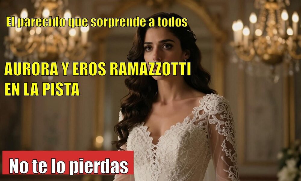 La hija de Eros Ramazzotti LUCE su parecido con su padre en su desatada boda siciliana