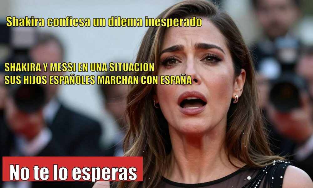 Shakira CONFIESA su dilema por sus hijos españoles