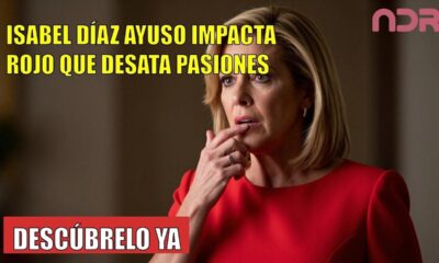 Isabel Díaz Ayuso SORPRENDE con su look rojo para recibir a los Macron