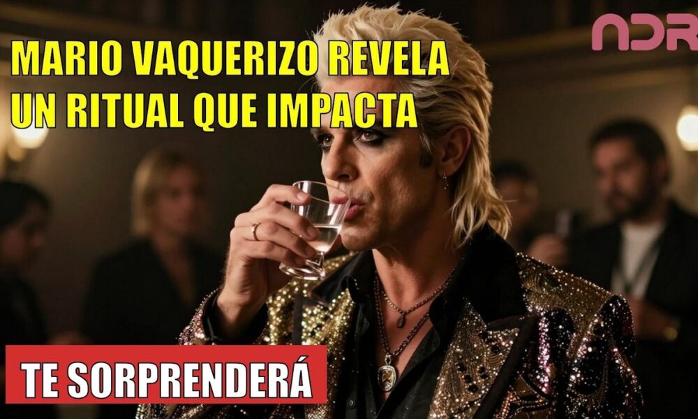 Mario Vaquerizo REVELA su ritual antes del teatro